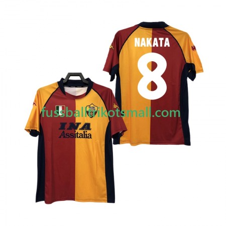 Fußballtrikots AS Rom AKATA 8 2000-2001 Retro Kurzarm Heimtrikotsatz kaufen